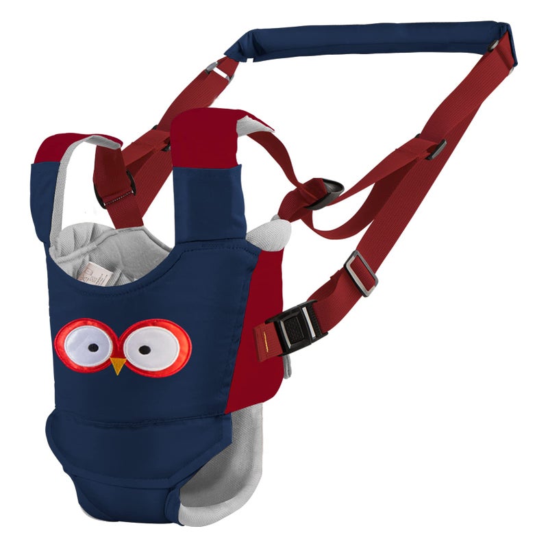 Ocanoiy Baby Walking Harness Handheld Baby Walker Assistant Belt Adjustable Toddler Infant Safety Harnesses Standing Up Walking Learning Helper with Detachable Crotch for 9-24 Month (DarkBlue Owl) - Image 2